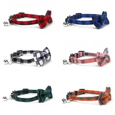 Collier de Noël pour chat à nœud papillon rouge – image 2
