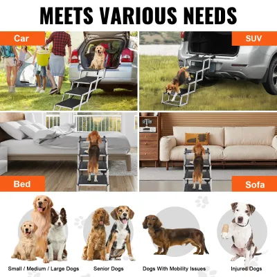 Escalier pliant pour chien, cadre aluminium – image 3