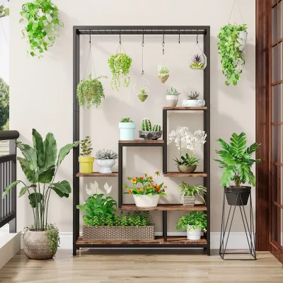 Étagère à plantes 5 niveaux en métal – image 3