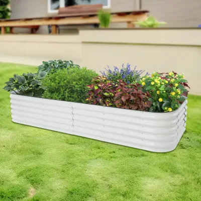 Jardinière surélevée en métal 285 x 60 x 43 cm – image 2