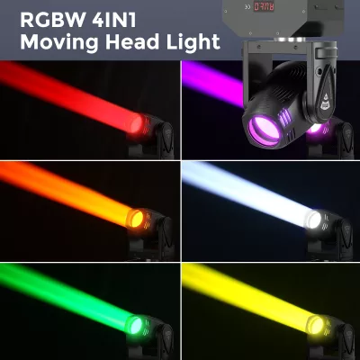 Lampe à tête mobile LED RGBW 100 W pour scène – image 2