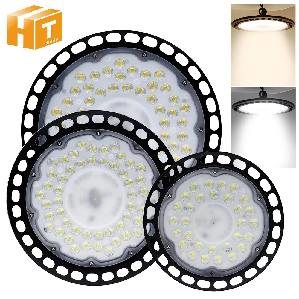 Lampe LED suspension industrielle en aluminium