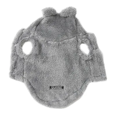 Manteau à capuche en polaire douce pour petit chien – image 2