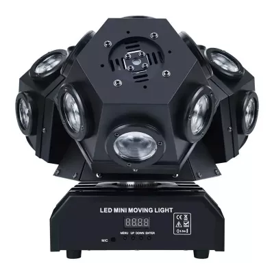 Projecteur à trois têtes mobiles LED et laser