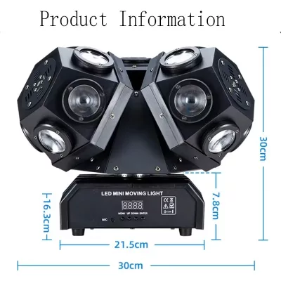 Projecteur à trois têtes mobiles LED et laser – image 3
