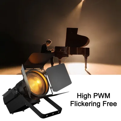 Projecteur Fresnel à zoom 350 W, blanc chaud et froid