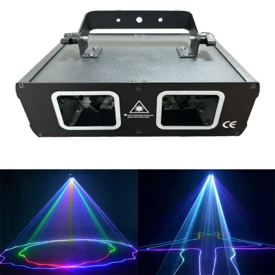 Projecteur laser RVB double tête pour scène – image 2
