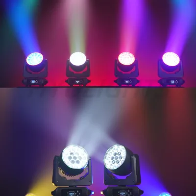 Projecteur LED à tête mobile RGBW, effet halo – image 3