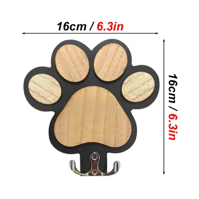 Support mural en bois pour laisse de chien – image 2